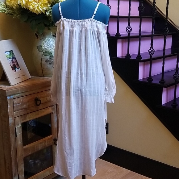 New Free People Tan Tunic Top - SZ S - Picture 4 of 6